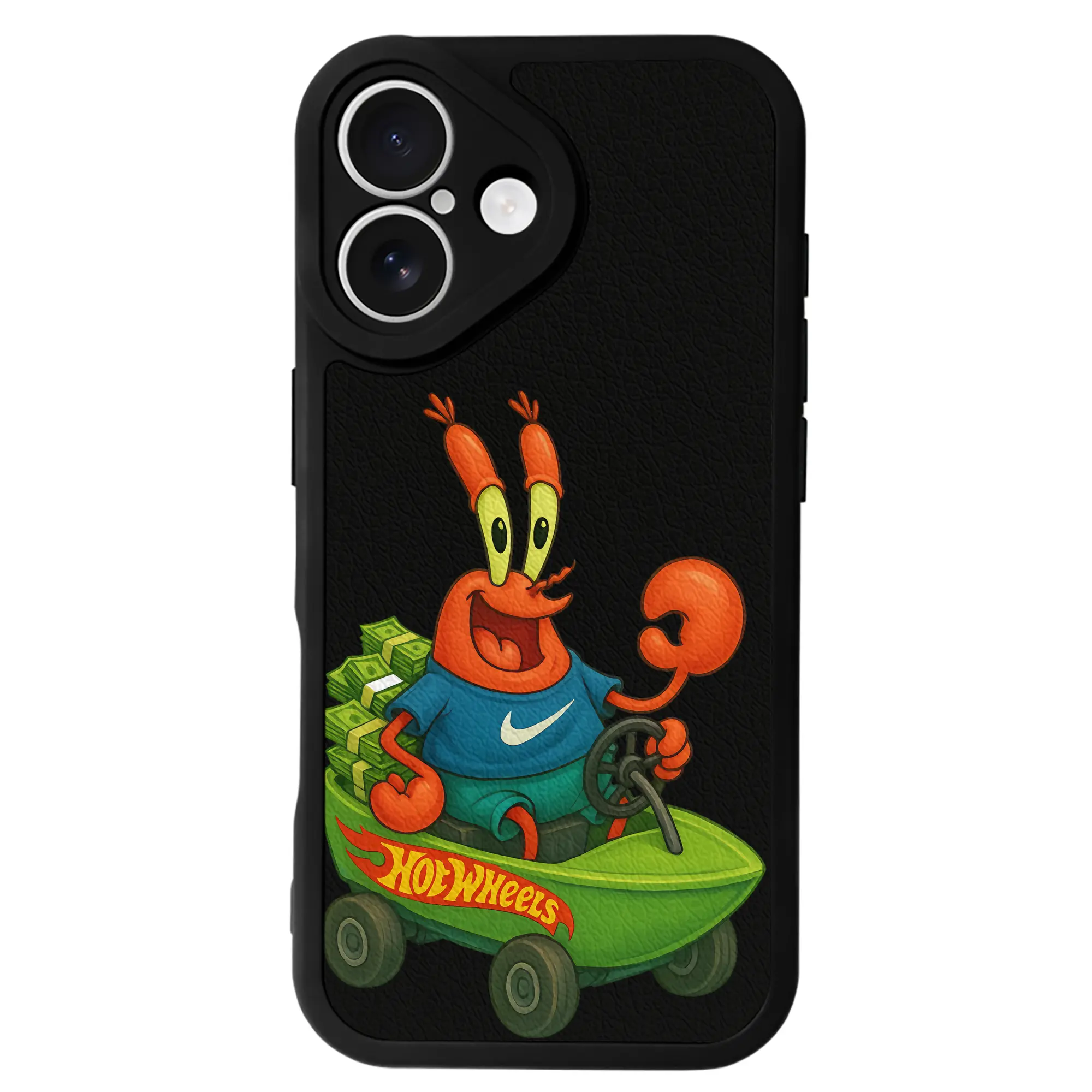 スポンジボブ グッズ ミスター・クラブ - IPhone 16シリーズ対応 ・ シリコンスマホケース ・ レザー調 ・ 高精度フィット ・ 耐衝撃 ・ ワイヤレス充電対応 ・ 精密カット